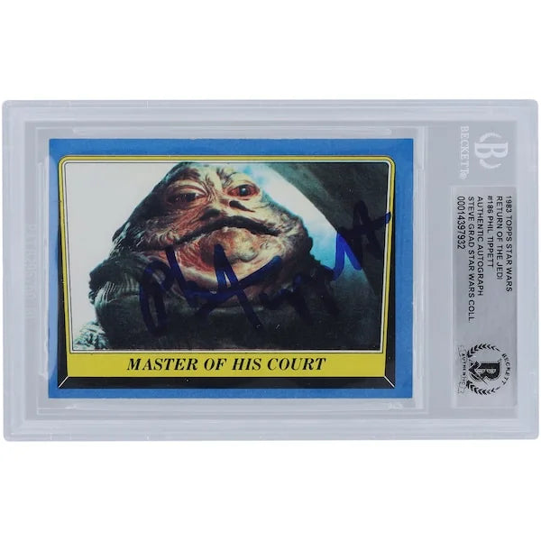 Phil Tippett Signed 1983 Topps Return of the Jedi #186 | BGS Authenticated