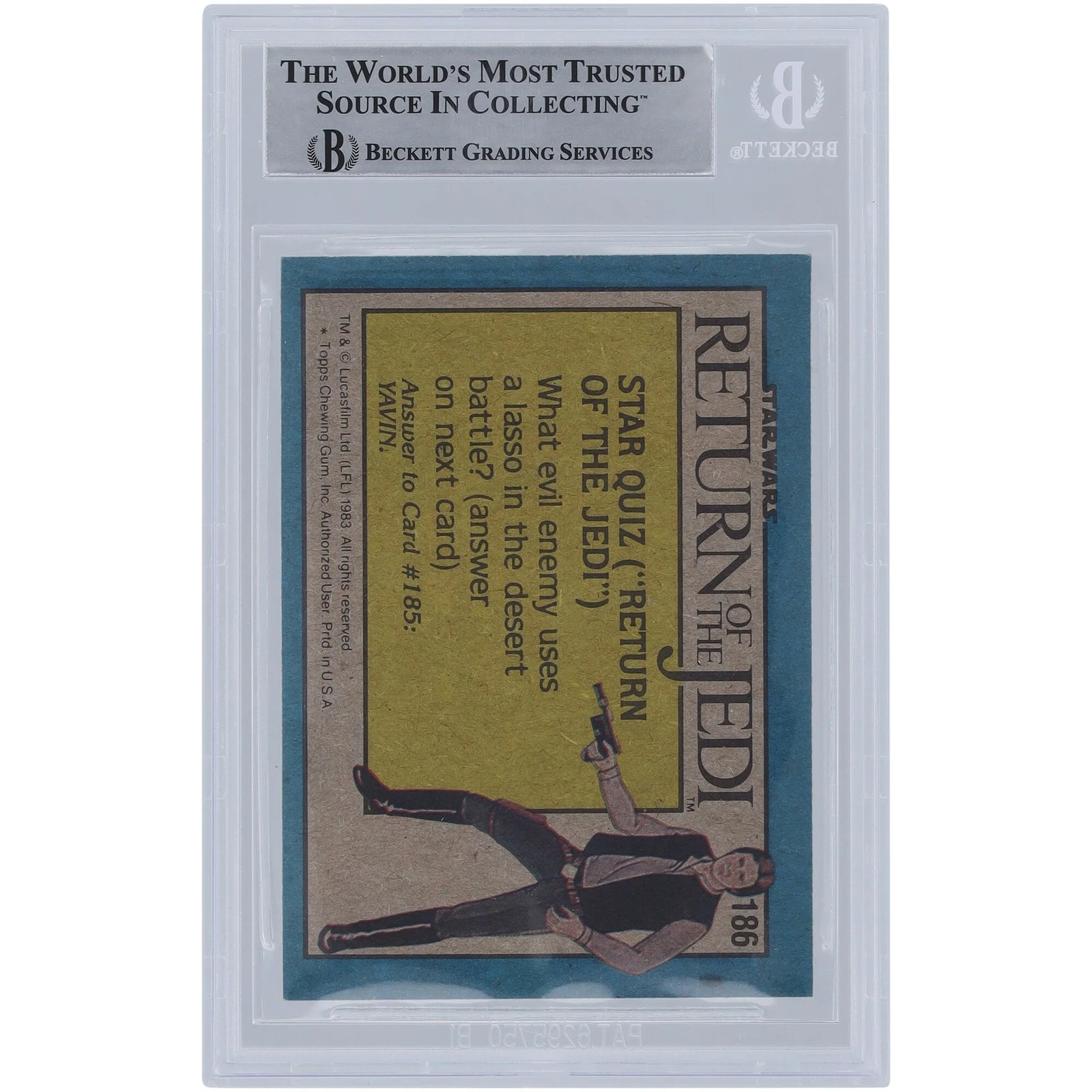 Phil Tippett Signed 1983 Topps Return of the Jedi #186 | BGS Authenticated