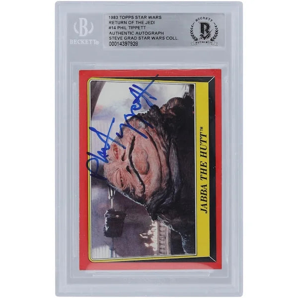 Phil Tippett Signed 1983 Topps Return of the Jedi #14 Card | BGS Authenticated