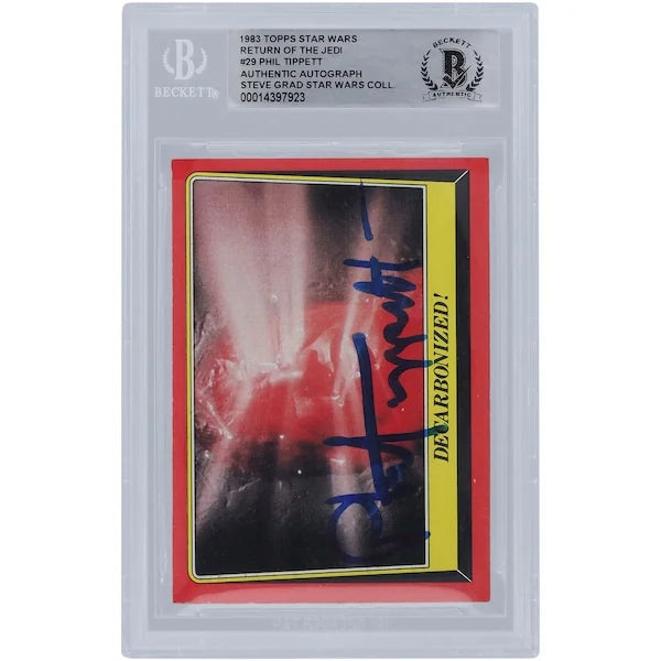 Phil Tippett Signed 1983 Topps Return of the Jedi #29 Card | BGS Authenticated
