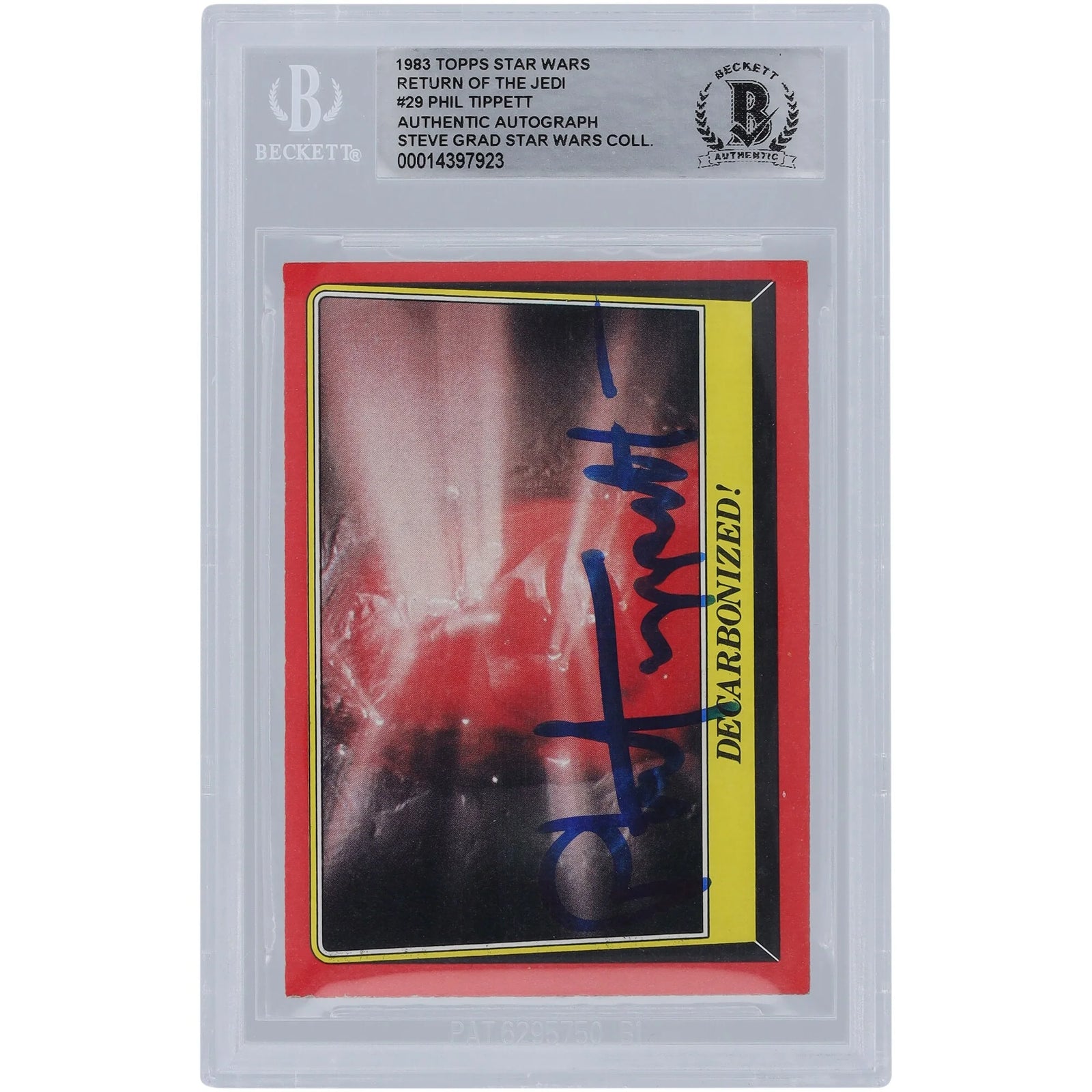 Phil Tippett Signed 1983 Topps Return of the Jedi #29 Card | BGS Authenticated