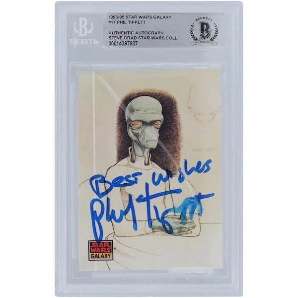 Phil Tippett Signed 1993-95 Topps Star Wars Galaxy #17 Card | BGS Authenticated