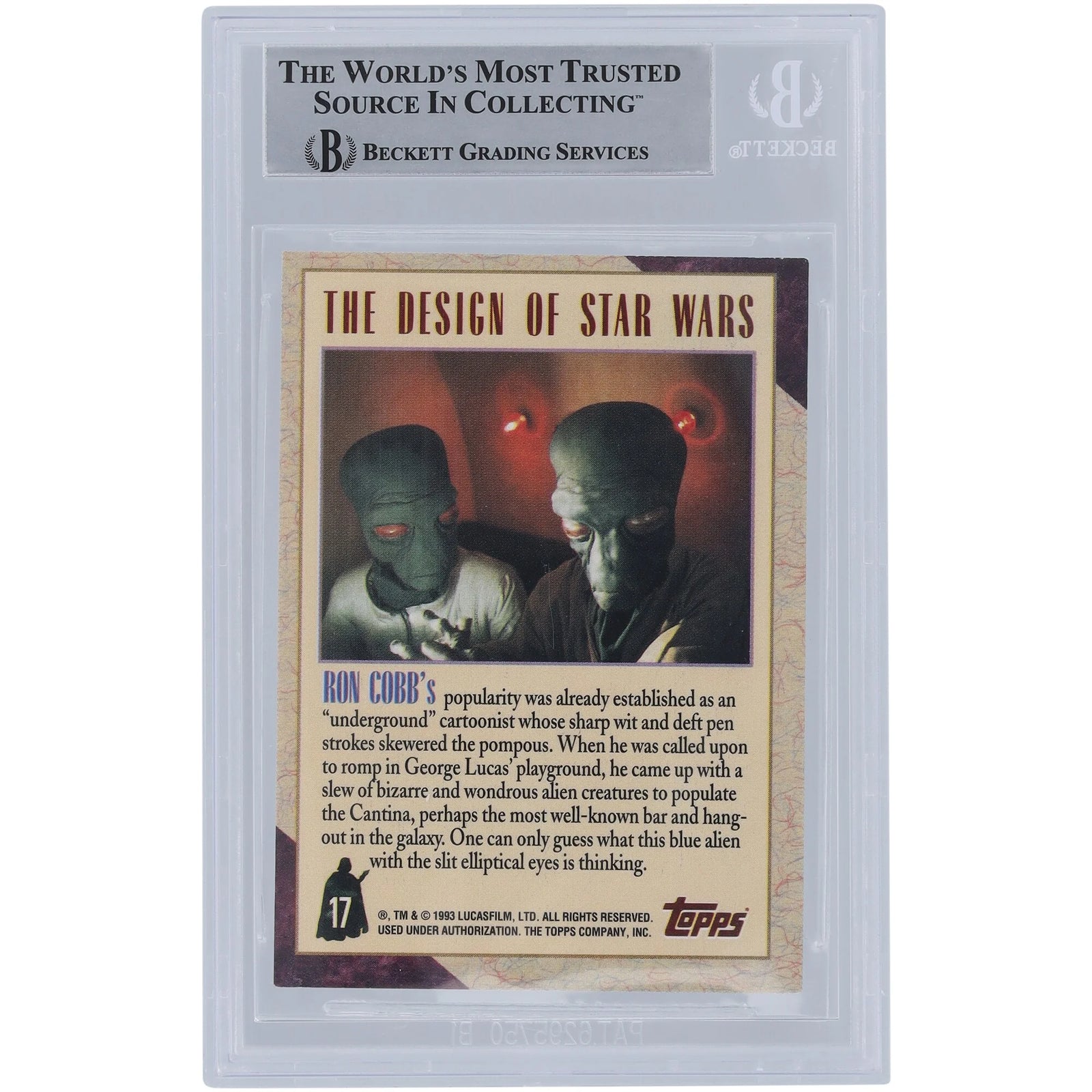 Phil Tippett Signed 1993-95 Topps Star Wars Galaxy #17 Card | BGS Authenticated