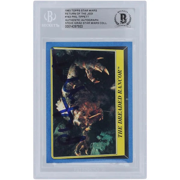 Phil Tippett Signed 1983 Topps Return of the Jedi #163 Card | BGS Authenticated