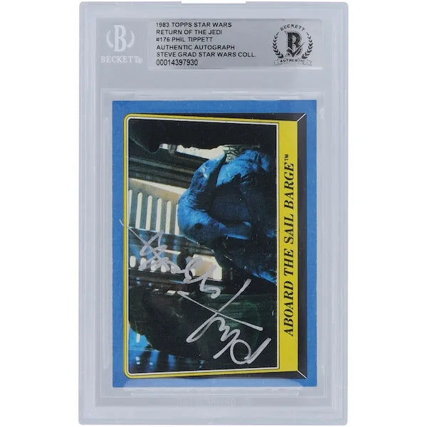 Phil Tippett Signed 1983 Topps Return of the Jedi #176 Card | BGS Authenticated