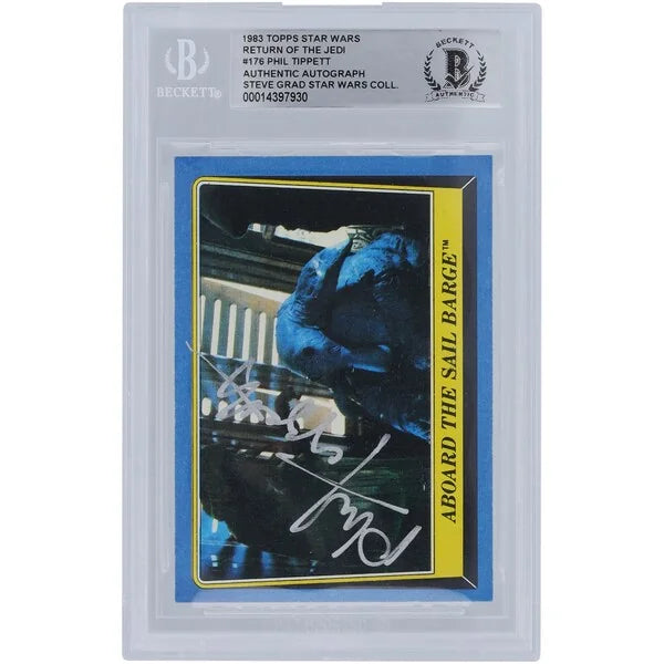 Phil Tippett Signed 1983 Topps Return of the Jedi #176 Card | BGS Authenticated