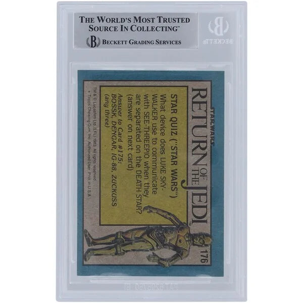 Phil Tippett Signed 1983 Topps Return of the Jedi #176 Card | BGS Authenticated