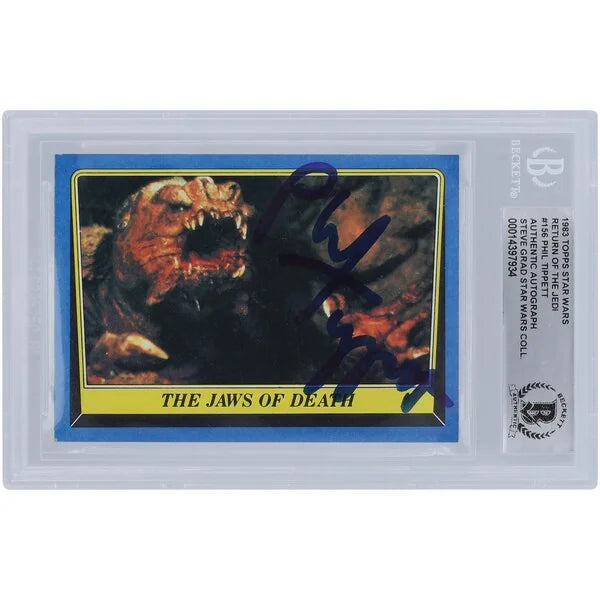 Phil Tippett Signed 1983 Topps Return of the Jedi #156 Card | BGS Authenticated