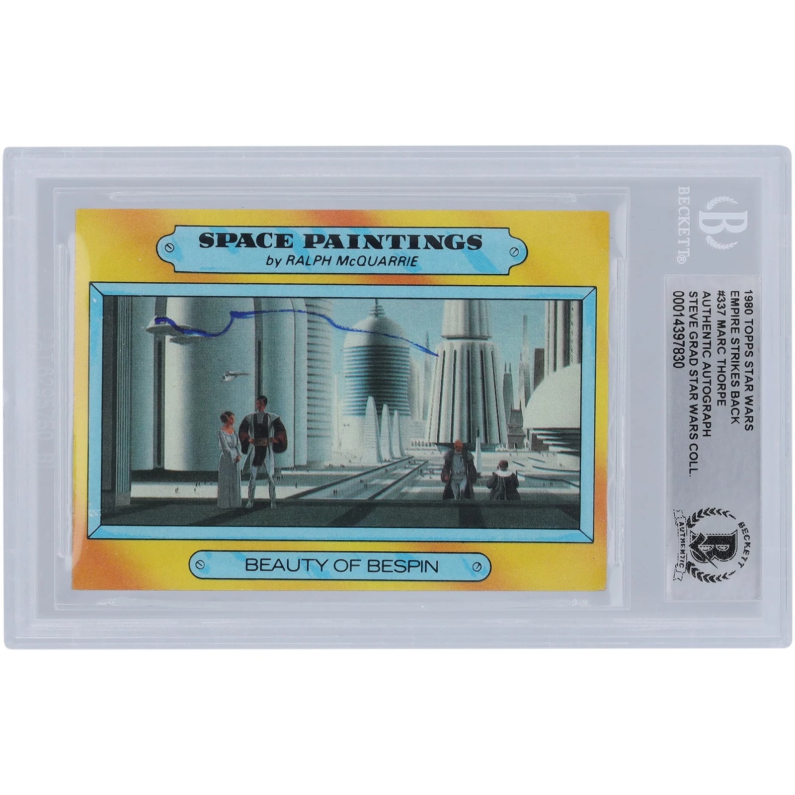 Marc Thorpe Signed 1980 Topps Empire Strikes Back #337 Card | BGS Authenticated