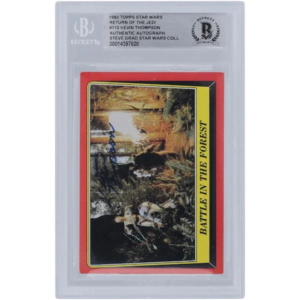 Kevin Thompson Signed 1983 Topps Return of the Jedi #112 Card | BGS Authenticated