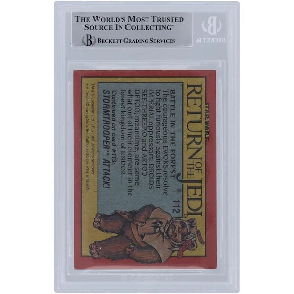 Kevin Thompson Signed 1983 Topps Return of the Jedi #112 Card | BGS Authenticated