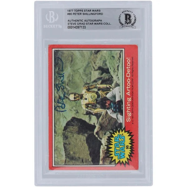 Peter Shillingford Signed 1977 Topps Star Wars #95 Card | BGS Authenticated