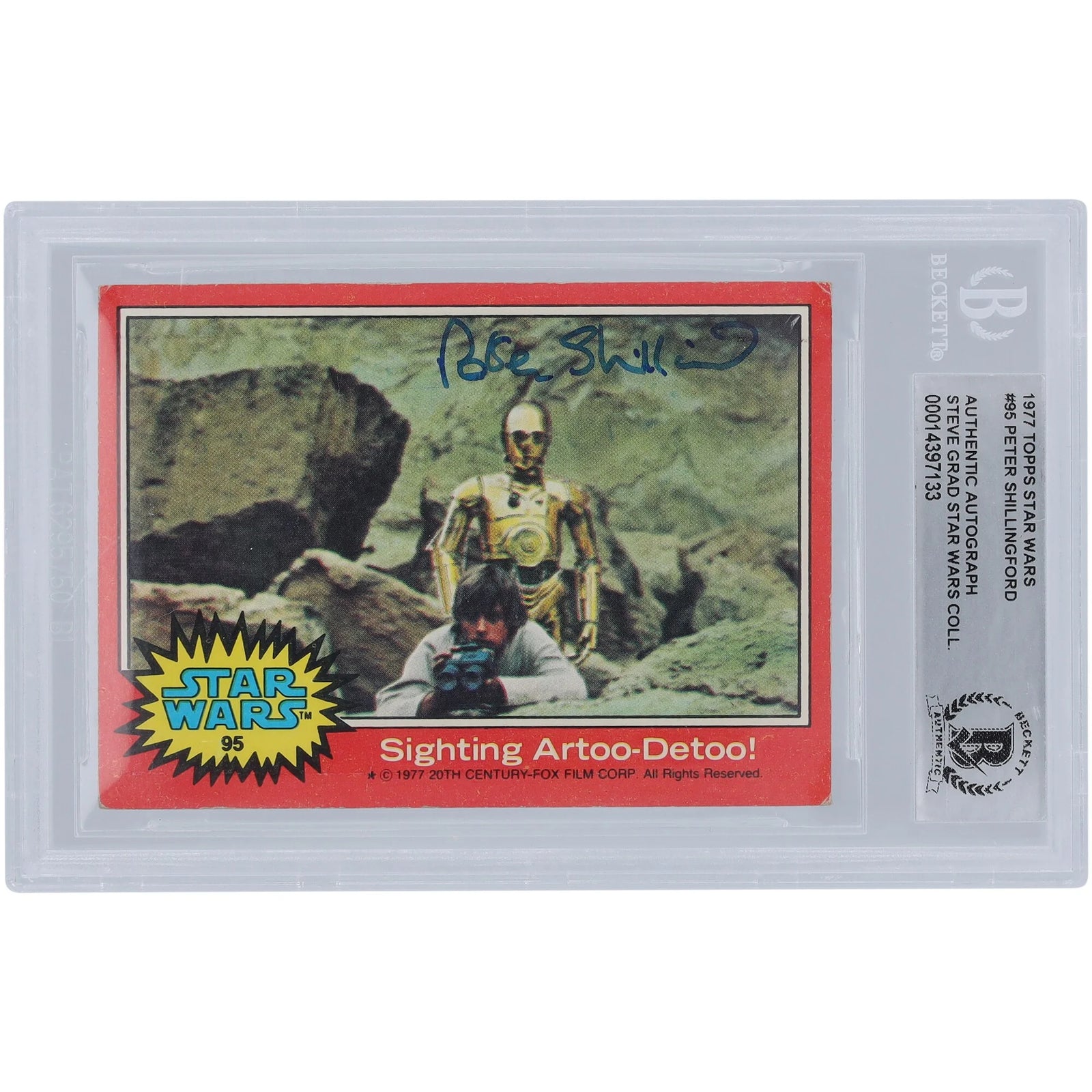 Peter Shillingford Signed 1977 Topps Star Wars #95 Card | BGS Authenticated