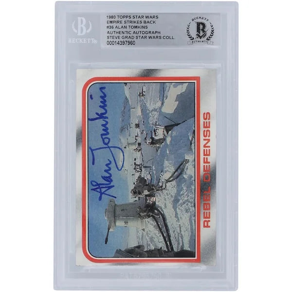 Alan Tomkins Signed 1980 Topps Empire Strikes Back #36 Card | BGS Authenticated
