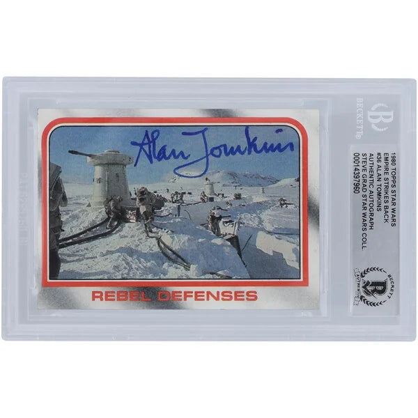 Alan Tomkins Signed 1980 Topps Empire Strikes Back #36 Card | BGS Authenticated