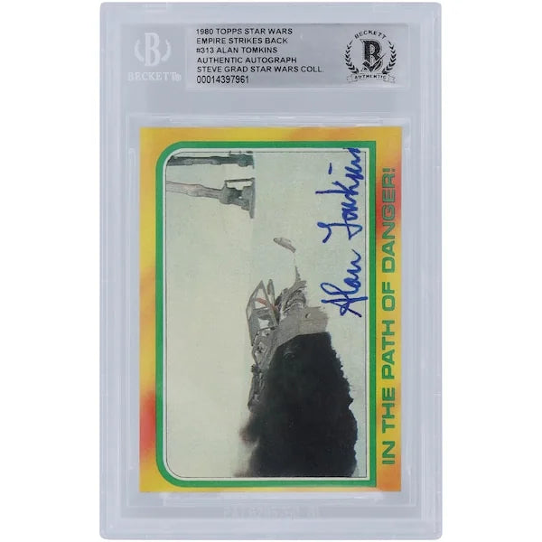 Alan Tomkins Signed 1980 Topps Empire Strikes Back #313 | BGS Authenticated