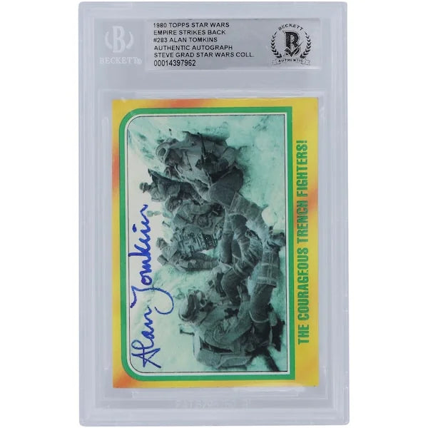 Alan Tomkins Signed 1980 Topps Empire Strikes Back #283 | BGS Authenticated