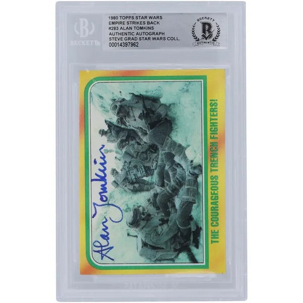 Alan Tomkins Signed 1980 Topps Empire Strikes Back #283 | BGS Authenticated