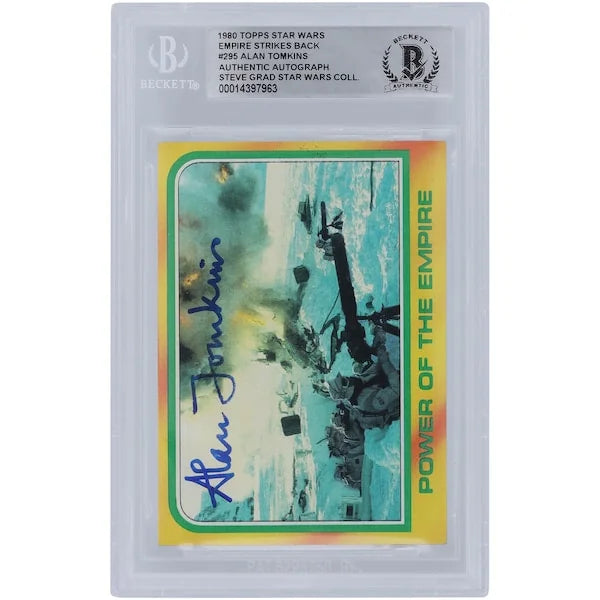 Alan Tomkins Signed 1980 Topps Empire Strikes Back #295 | BGS Authenticated