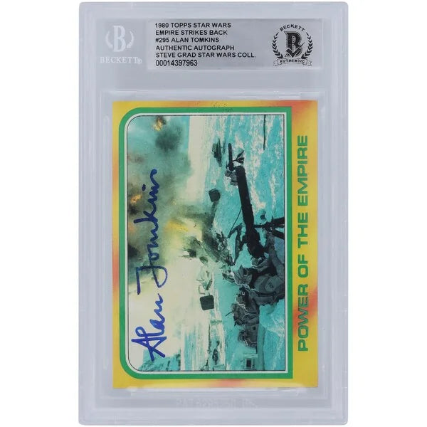 Alan Tomkins Signed 1980 Topps Empire Strikes Back #295 | BGS Authenticated