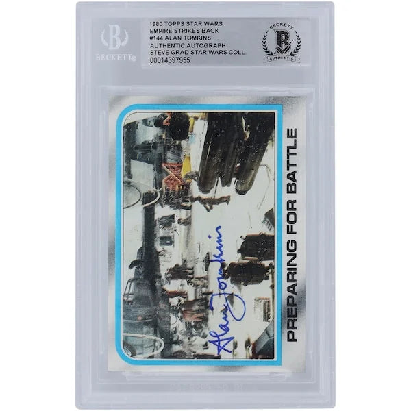 Alan Tomkins Signed 1980 Topps Empire Strikes Back #144 | BGS Authenticated