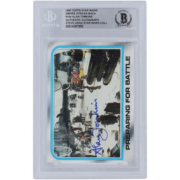 Alan Tomkins Signed 1980 Topps Empire Strikes Back #144 | BGS Authenticated