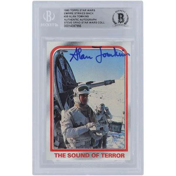 Alan Tomkins Signed 1980 Topps Empire Strikes Back #39 | BGS Authenticated