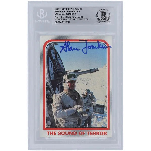 Alan Tomkins Signed 1980 Topps Empire Strikes Back #39 | BGS Authenticated