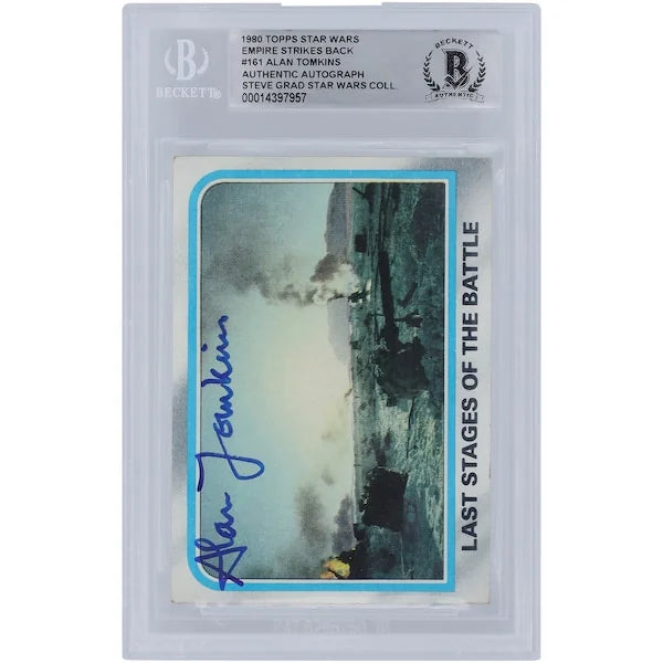 Alan Tomkins Signed 1980 Topps Empire Strikes Back #161 | BGS Authenticated