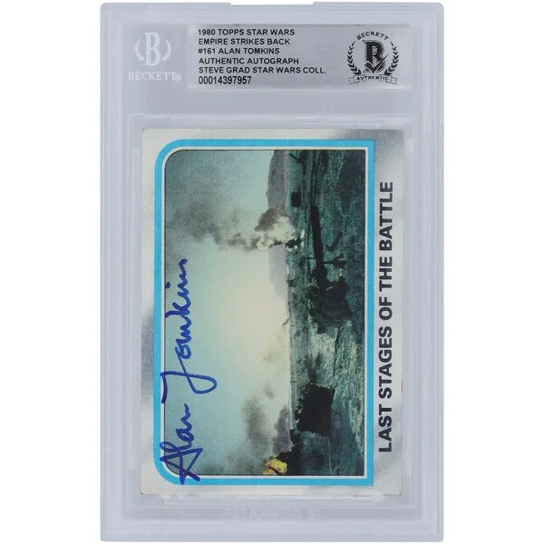 Alan Tomkins Signed 1980 Topps Empire Strikes Back #161 | BGS Authenticated