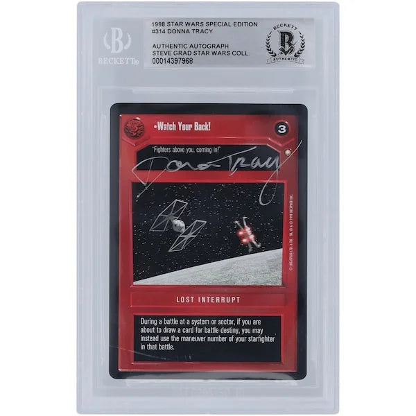 Donna Tracy Signed Star Wars 1998 CCG Special Edition #314 | BGS Authenticated