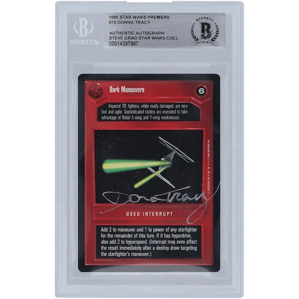 Donna Tracy Signed Star Wars 1998 CCG Premiere #79 | Beckett Authenticated