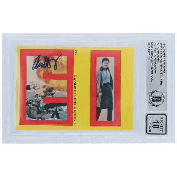 Carl Bang Signed 1980 Topps Empire Strikes Back #21 | BGS 10