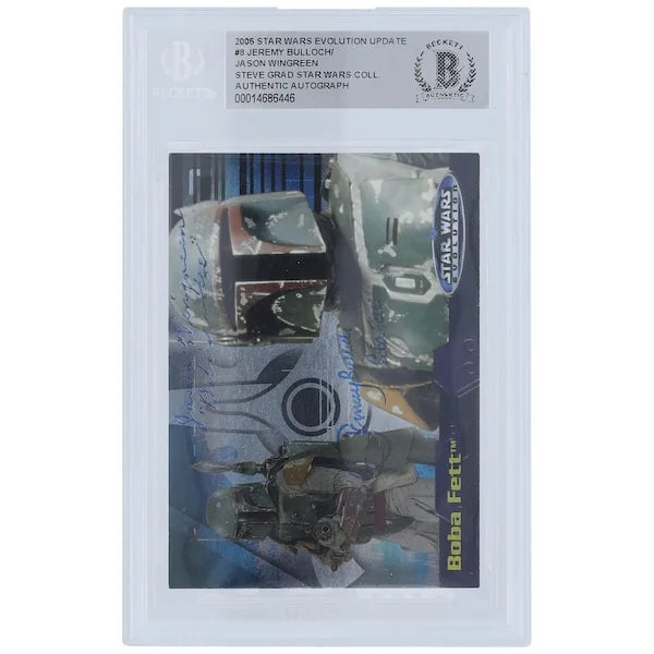 Jeremy Bulloch & Jason Wingreen Signed 2006 Topps Star Wars Evolution Update #8 | Boba Fet