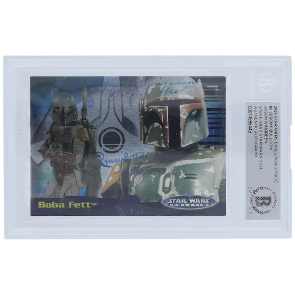 Jeremy Bulloch & Jason Wingreen Signed 2006 Topps Star Wars Evolution Update #8 | Boba Fet