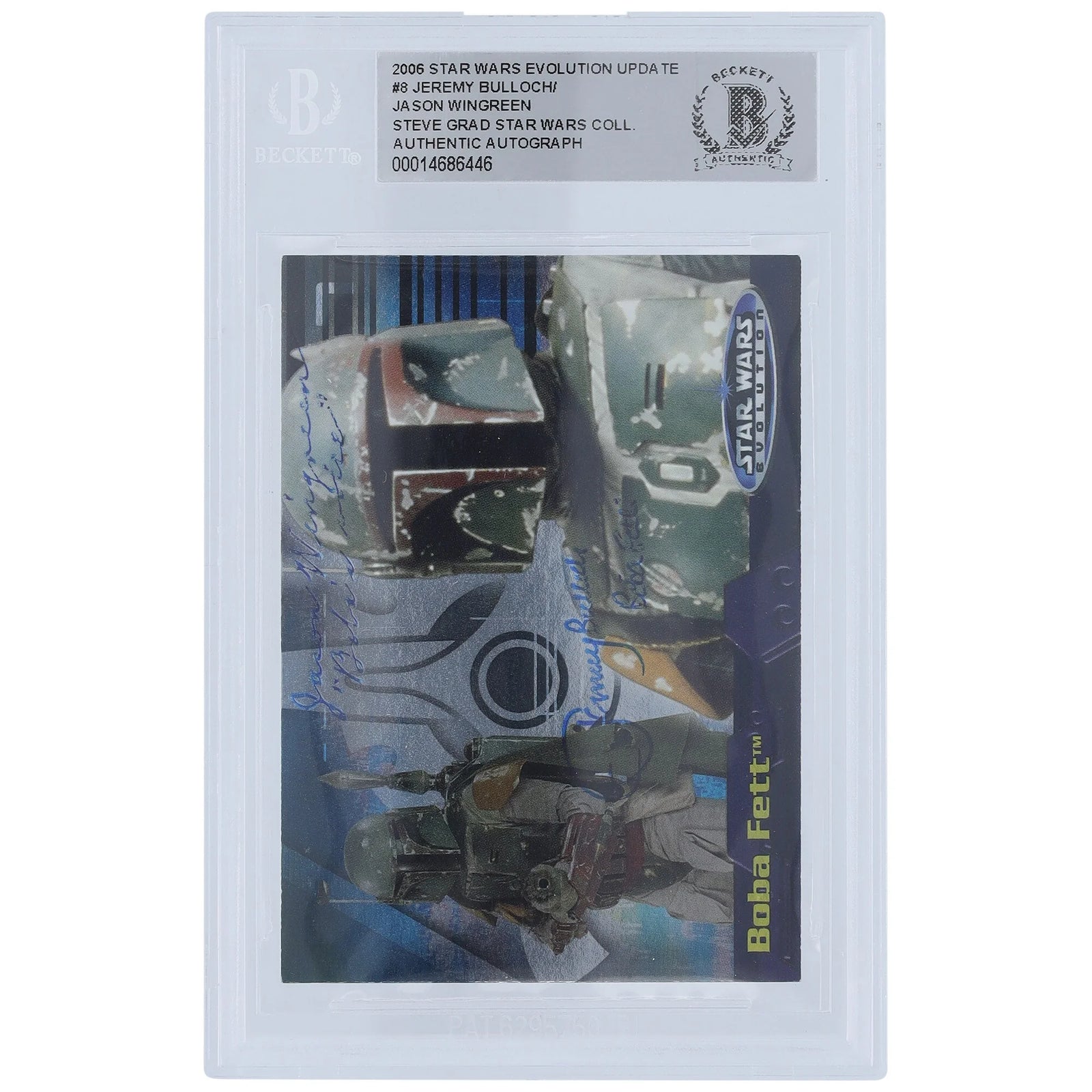 Jeremy Bulloch & Jason Wingreen Signed 2006 Topps Star Wars Evolution Update #8 | Boba Fet