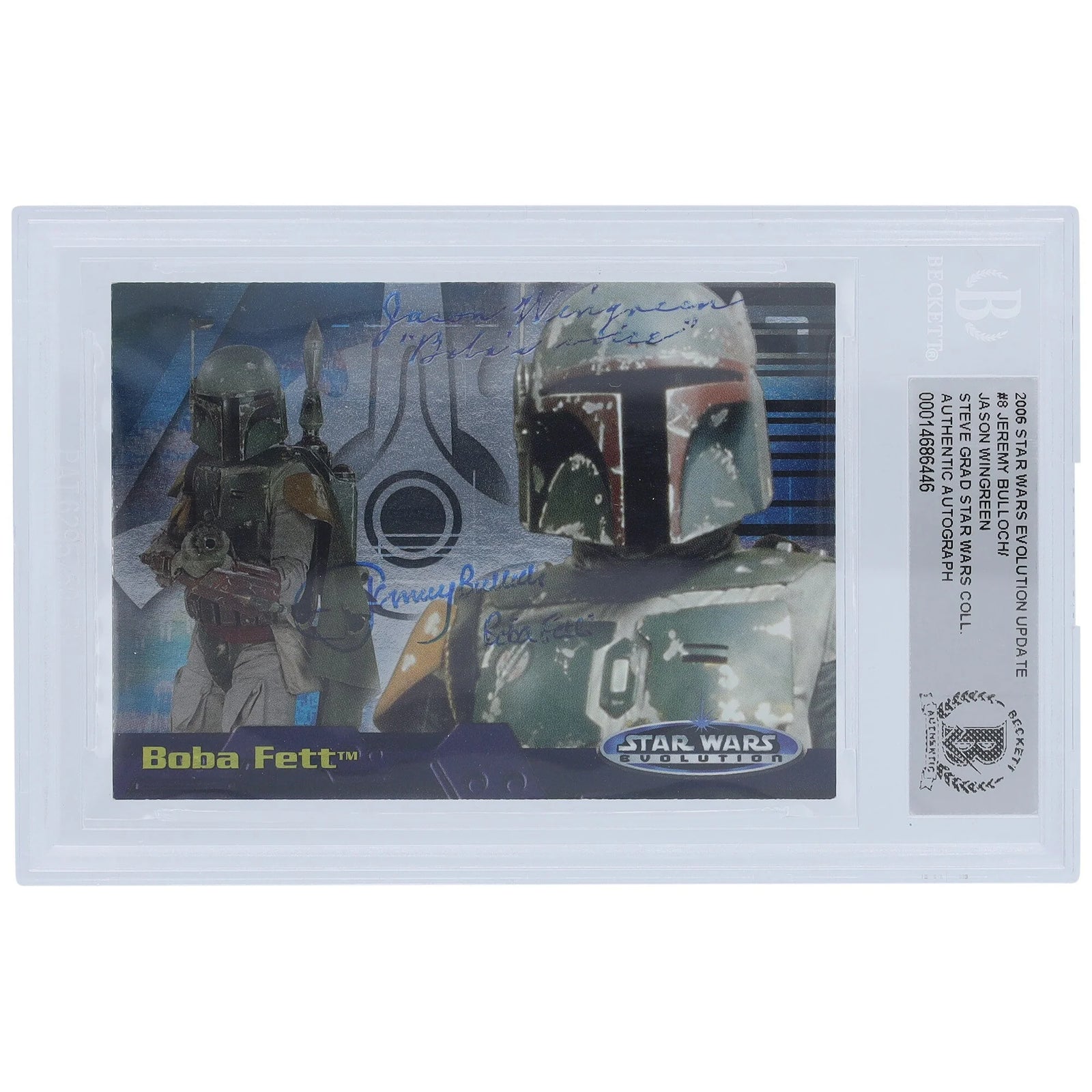 Jeremy Bulloch & Jason Wingreen Signed 2006 Topps Star Wars Evolution Update #8 | Boba Fet