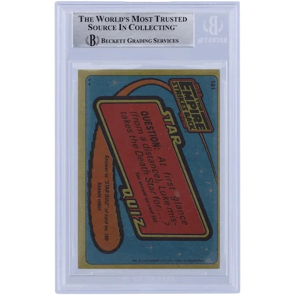 David Prowse and James Earl Jones Signed 1980 Topps Empire Strikes Back #181 | BGS Authent
