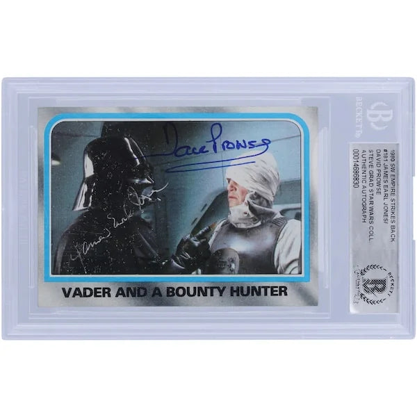 David Prowse and James Earl Jones Signed 1980 Topps Empire Strikes Back #181 | BGS Authent