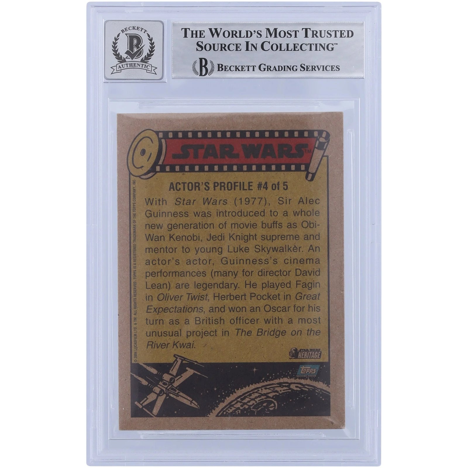 David Prowse and James Earl Jones Signed 2004 Topps Heritage #16 | BGS 10