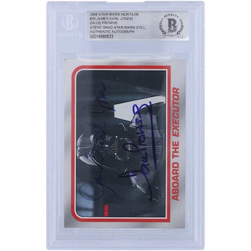 David Prowse & James Earl Jones Signed 2004 Topps Heritage #26 | BGS Authenticated