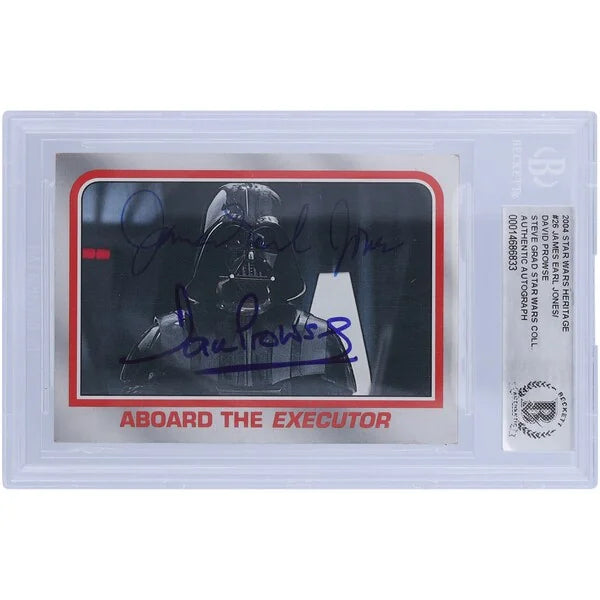 David Prowse & James Earl Jones Signed 2004 Topps Heritage #26 | BGS Authenticated