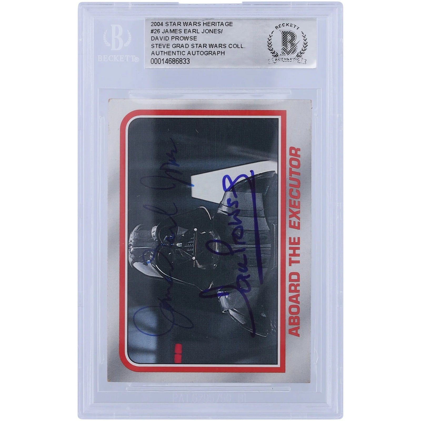 David Prowse & James Earl Jones Signed 2004 Topps Heritage #26 | BGS Authenticated