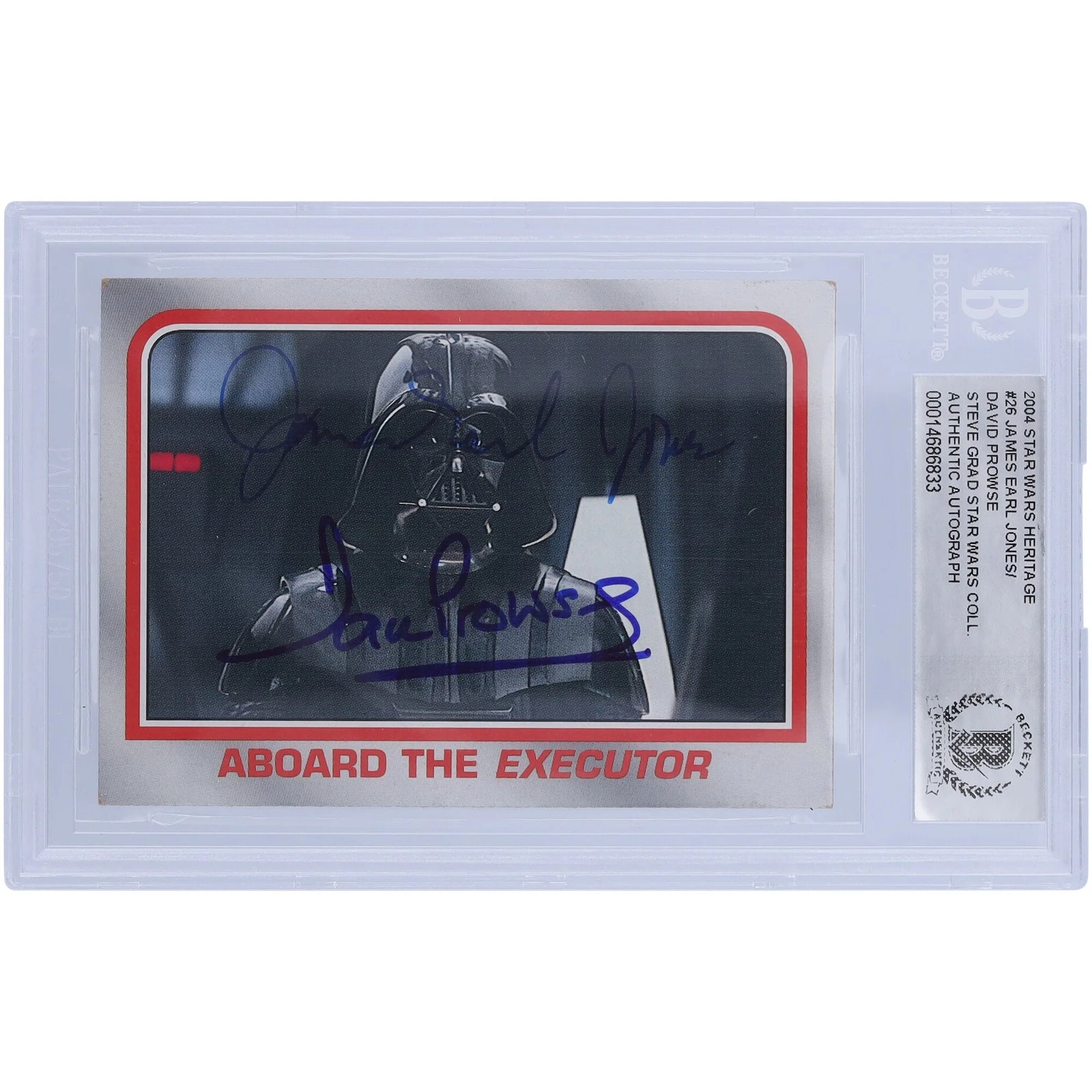David Prowse & James Earl Jones Signed 2004 Topps Heritage #26 | BGS Authenticated