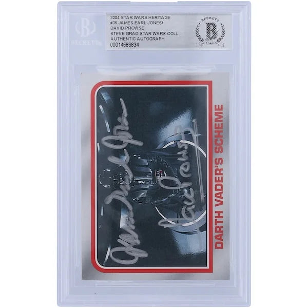 David Prowse and James Earl Jones Signed 2004 Topps Heritage #35 Card | Dual-Autographed