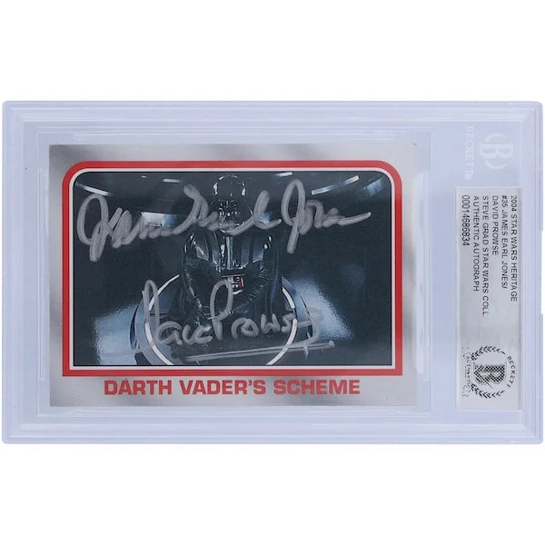 David Prowse and James Earl Jones Signed 2004 Topps Heritage #35 Card | Dual-Autographed