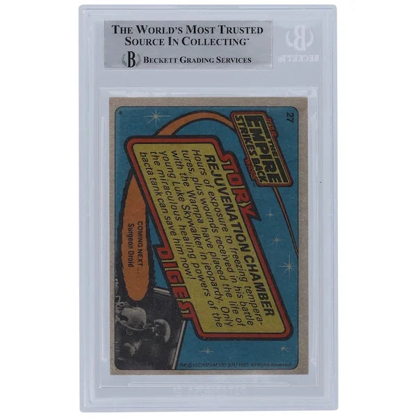 Mark Hamill and Denny Delk Signed 1980 Topps Empire Strikes Back #27 Card | BGS Authentica