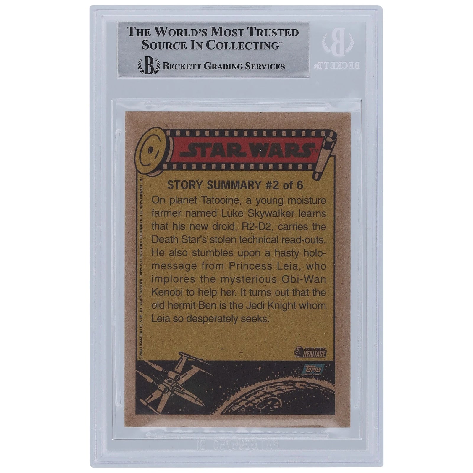 David Prowse and James Earl Jones Signed 2004 Topps Heritage #2 Card | Darth Vader Inscrip