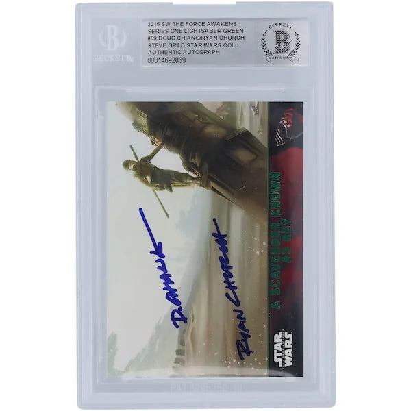 Doug Chiang & Ryan Church Signed 2015 Topps The Force Awakens #69 | BGS Authenticated