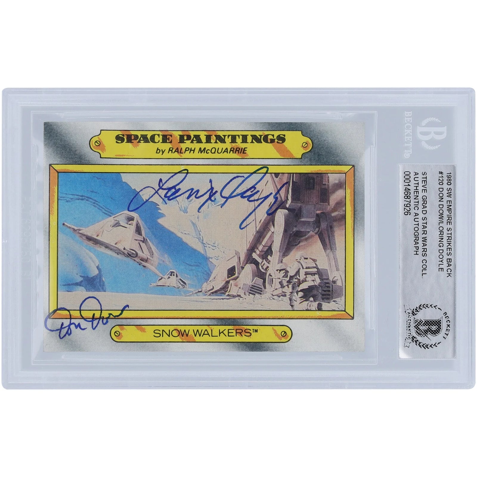 Don Dow and Loring Doyle Signed 1980 Topps Empire Strikes Back #120 | BGS Authenticated